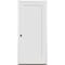 Trimlite Primed 1Panel Interior Shaker 20 Min Fire Rated 71/4" RH Prehung Door Matte Hinges 3068134PRI840120MRH1DB714 - alternate 1